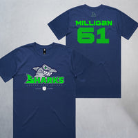 Personalized Sharks Heavyweight Classic Tee | Navy