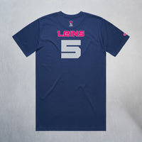 Personalized Lady Sharks Heavyweight Classic Tee | Navy