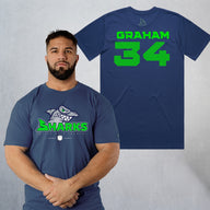 Personalized Sharks Heavyweight Classic Tee | Navy