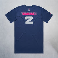 Personalized Lady Sharks Heavyweight Classic Tee | Navy