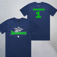 Personalized Sharks Heavyweight Classic Tee | Navy