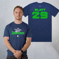 Personalized Sharks Heavyweight Classic Tee | Navy