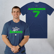 Personalized Sharks Heavyweight Classic Tee | Navy