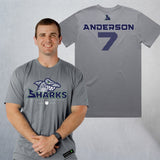 Personalized Sharks Heavyweight Classic Tee | Grey