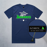 Personalized Sharks Heavyweight Classic Tee | Navy