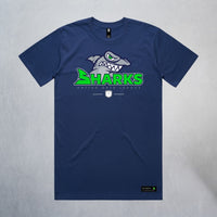 Personalized Sharks Heavyweight Classic Tee | Navy