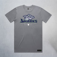 Personalized Sharks Heavyweight Classic Tee | Grey