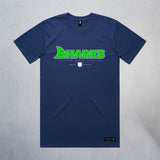 Personalized Sharks Heavyweight Wordmark Tee | Navy