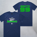 Personalized Sharks Heavyweight Classic Tee | Navy