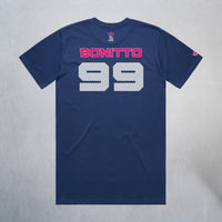 Personalized Lady Sharks Heavyweight Classic Tee | Navy