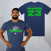 Personalized Sharks Heavyweight Classic Tee | Navy