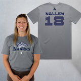 Personalized Sharks Heavyweight Classic Tee | Grey