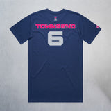 Personalized Lady Sharks Heavyweight Classic Tee | Navy