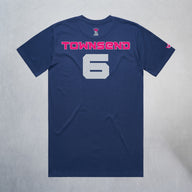 Personalized Lady Sharks Heavyweight Classic Tee | Navy