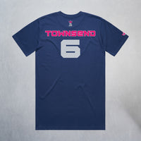 Personalized Lady Sharks Heavyweight Classic Tee | Navy
