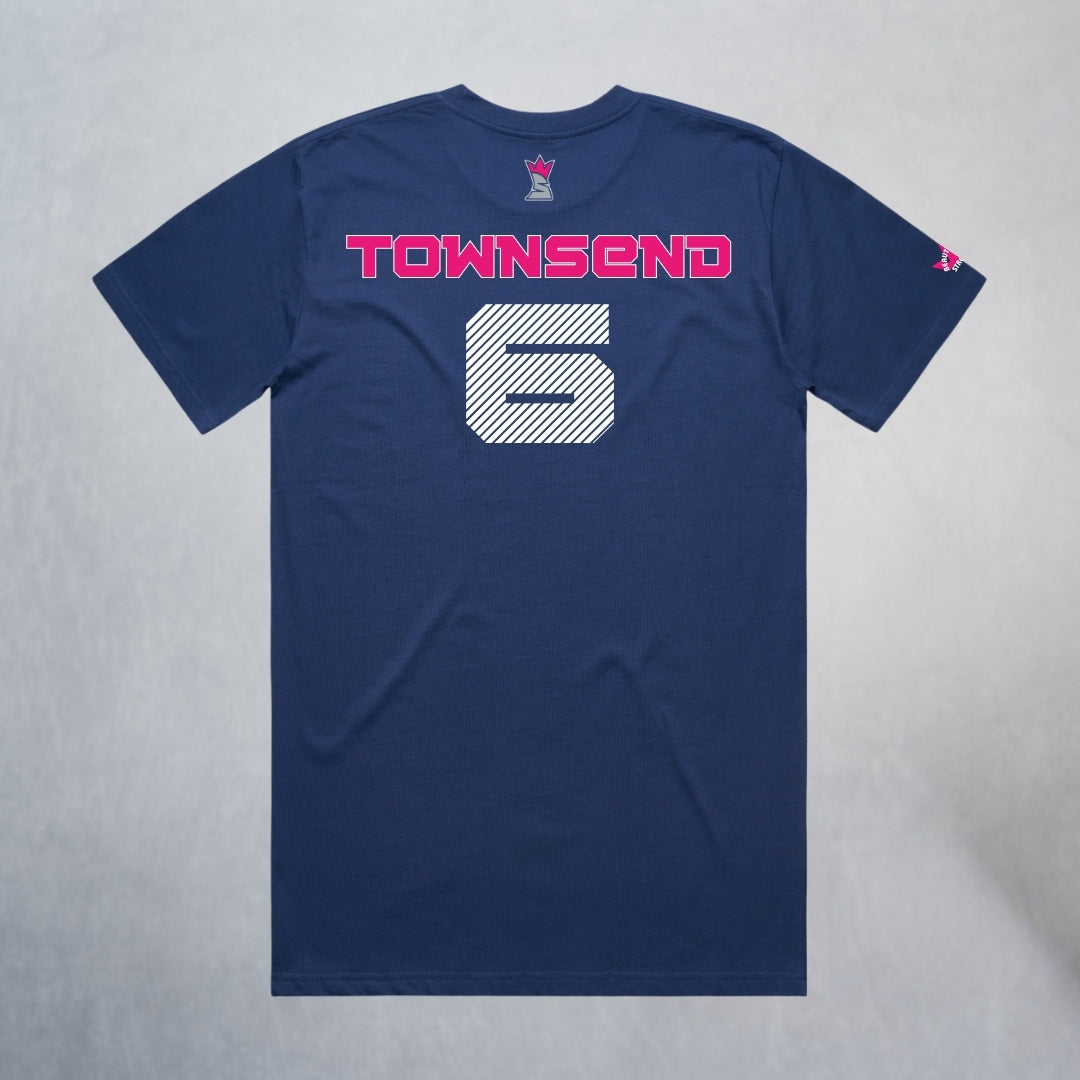Personalized Lady Sharks Heavyweight Classic Tee | Navy