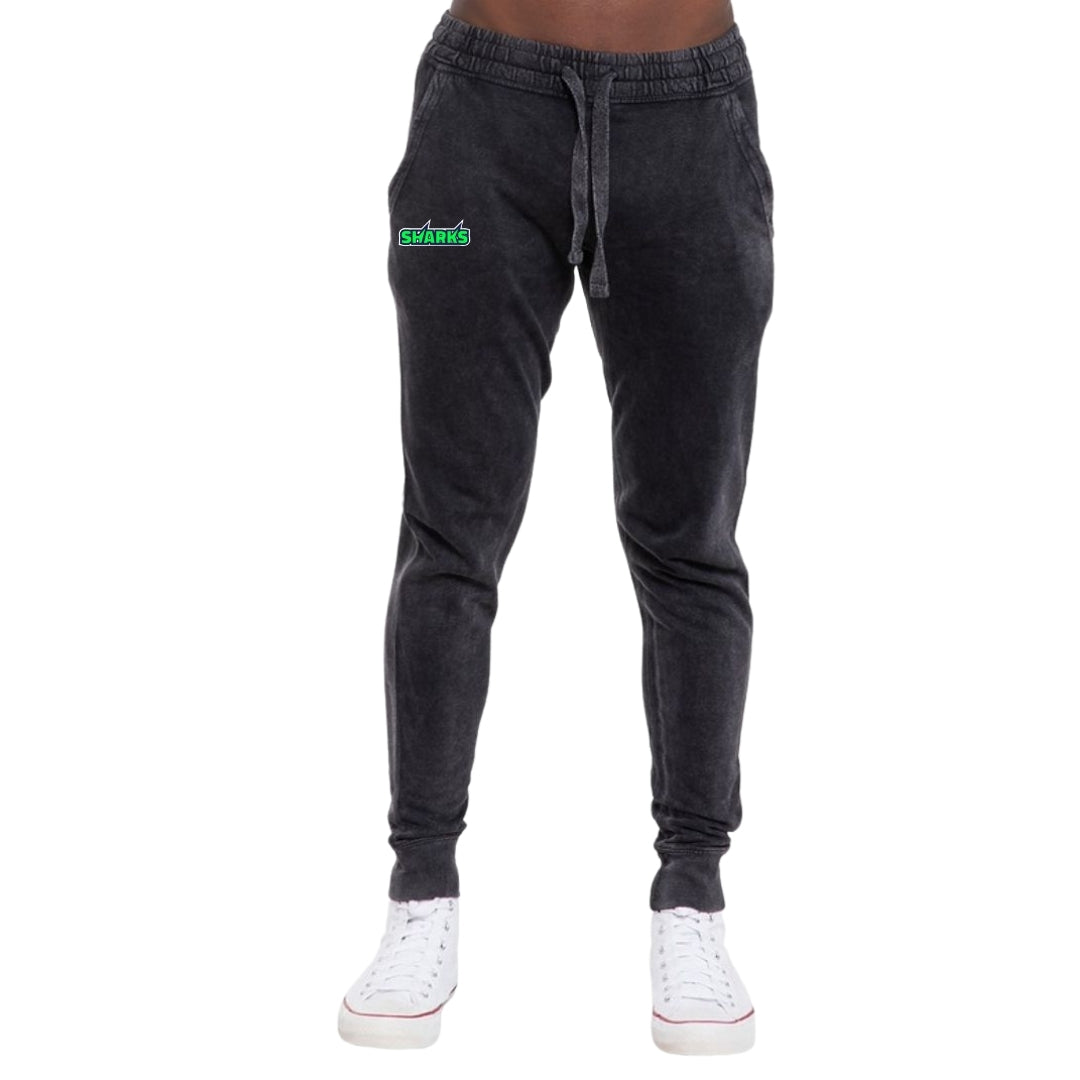 Unisex Vintage Black Joggers | 2025 Official SWFL Sharks Warm Up Gear