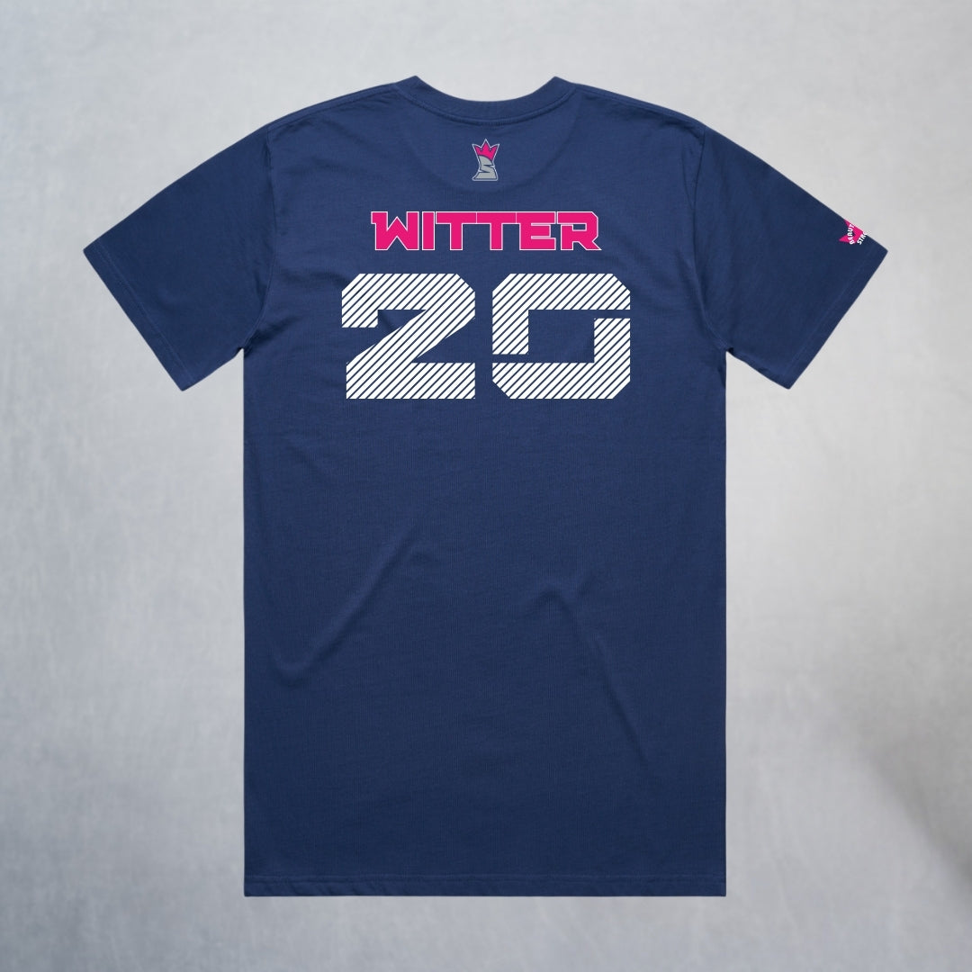 Personalized Lady Sharks Heavyweight Classic Tee | Navy