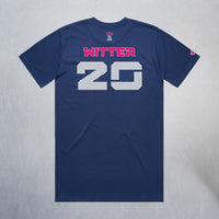 Personalized Lady Sharks Heavyweight Classic Tee | Navy