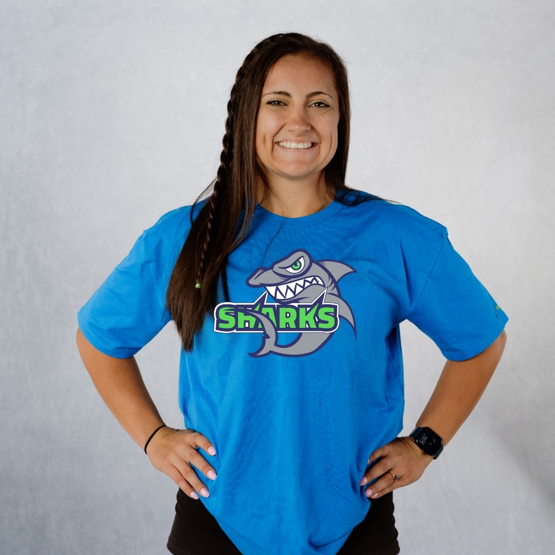 Unisex Artic Blue Classic Sharks Staple T-Shirt