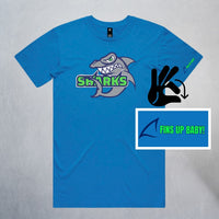 Unisex Artic Blue Classic Sharks Staple T-Shirt