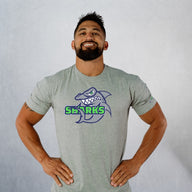Unisex Heather Gray Classic Sharks Staple T-Shirt