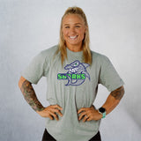 Unisex Heather Gray Classic Sharks Staple T-Shirt
