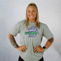 Unisex Heather Gray Classic Sharks Staple T-Shirt