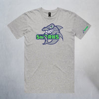 Unisex Heather Gray Classic Sharks Staple T-Shirt