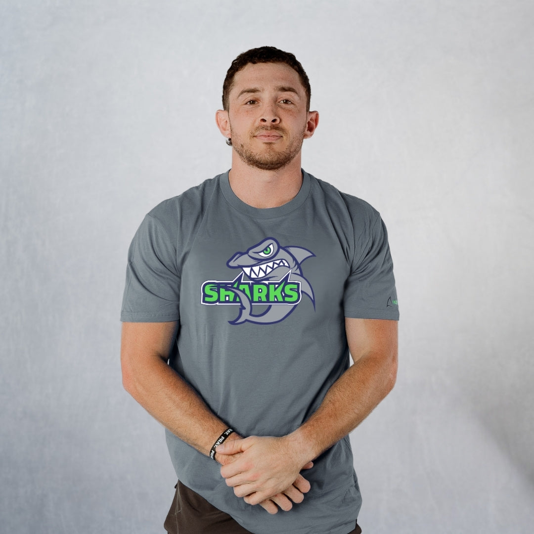 Unisex Petrol Blue Classic Sharks Staple T-Shirt