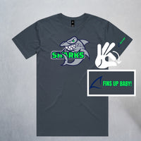 Unisex Petrol Blue Classic Sharks Staple T-Shirt