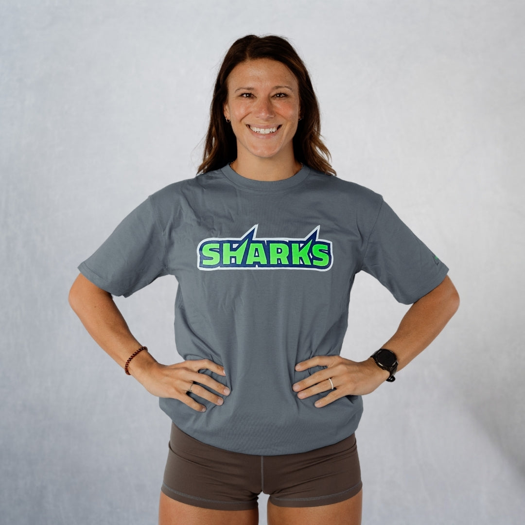 Unisex Petrol Blue Sharks Staple T-Shirt