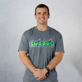 Unisex Petrol Blue Sharks Staple T-Shirt