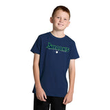 Unisex Youth Sharks Wordmark Navy