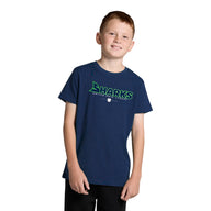 Unisex Youth Sharks Wordmark Navy