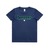 Unisex Youth Sharks Wordmark Navy