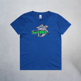 Unisex Youth Royal Blue Classic Sharks Staple T-Shirt