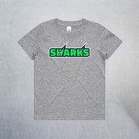 Unisex Youth Athletic Heather Sharks Staple T-Shirt