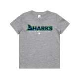 Unisex Youth Athletic Heather Sharks Wordmark