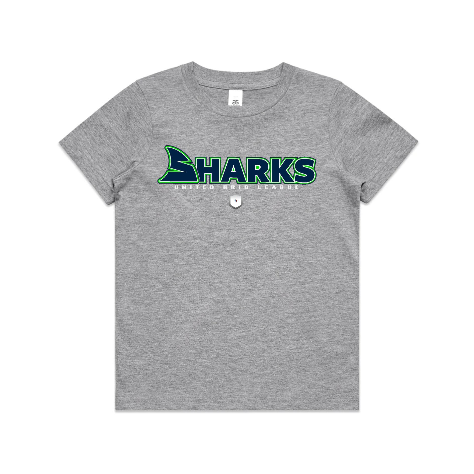 Unisex Youth Athletic Heather Sharks Wordmark