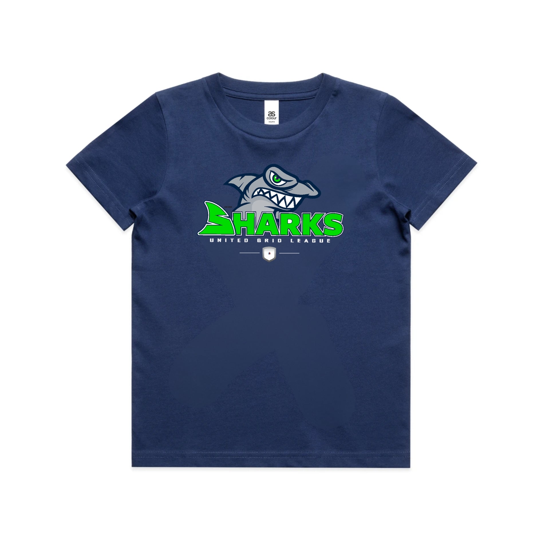 Unisex Youth Navy Classic Sharks Staple T-Shirt