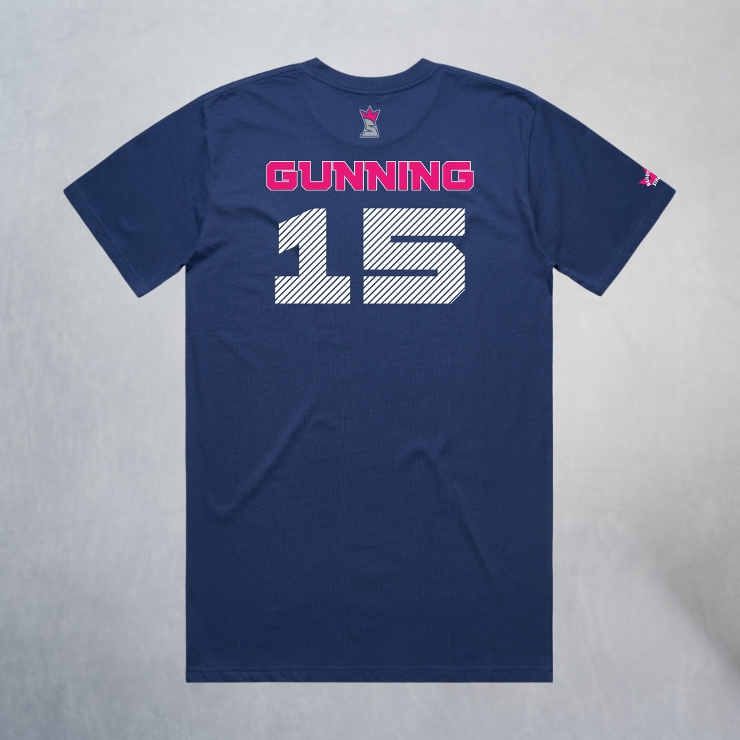 Personalized Lady Sharks Heavyweight Classic Tee | Navy