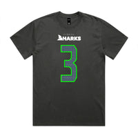 Zaien Zafra SW Florida Sharks Carbon Fin - Boxy Fit