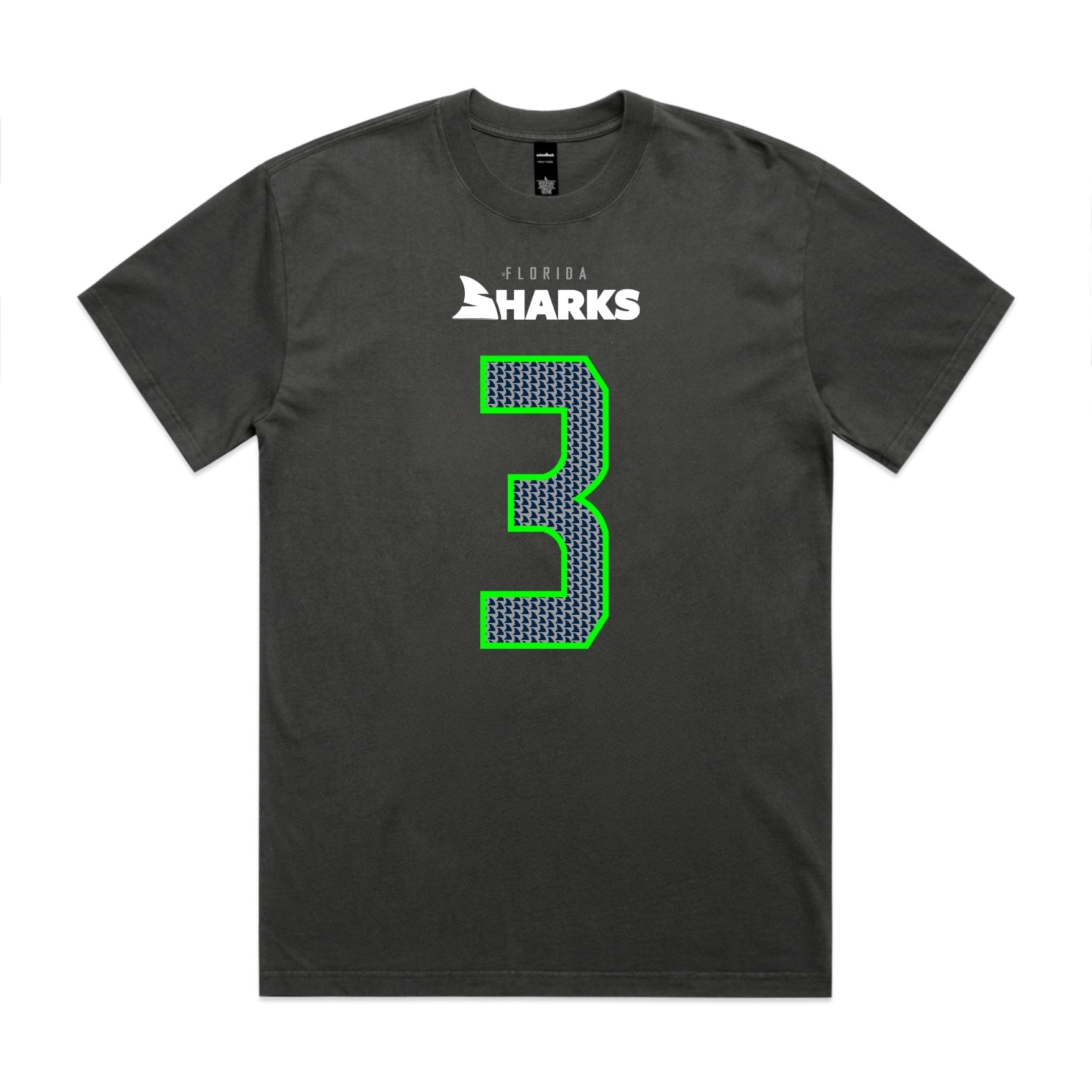 Zaien Zafra SW Florida Sharks Carbon Fin - Boxy Fit