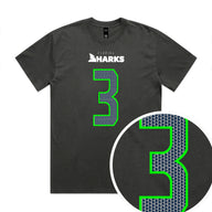 Zaien Zafra SW Florida Sharks Carbon Fin - Boxy Fit