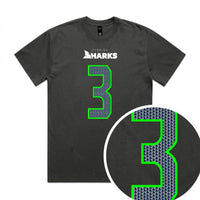 Zaien Zafra SW Florida Sharks Carbon Fin - Boxy Fit